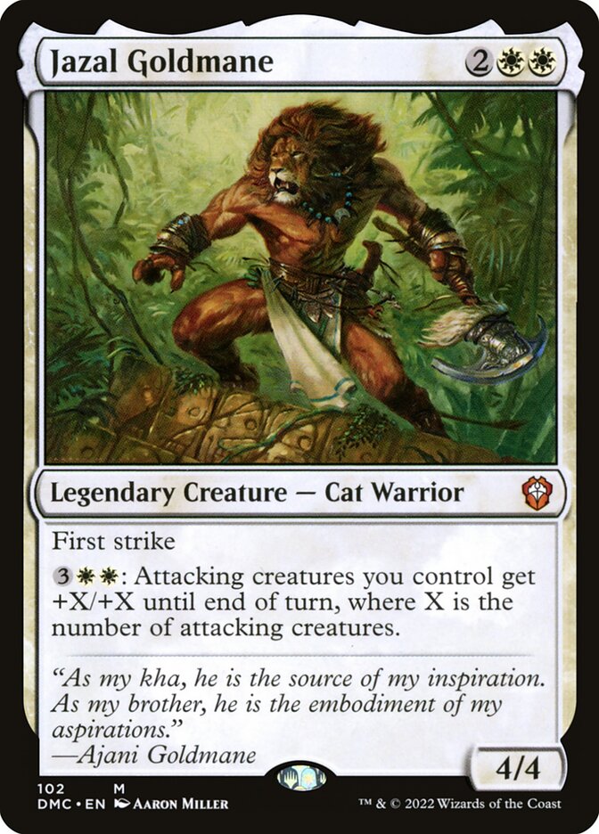 Jazal Goldmane, Dominaria United Commander · 102