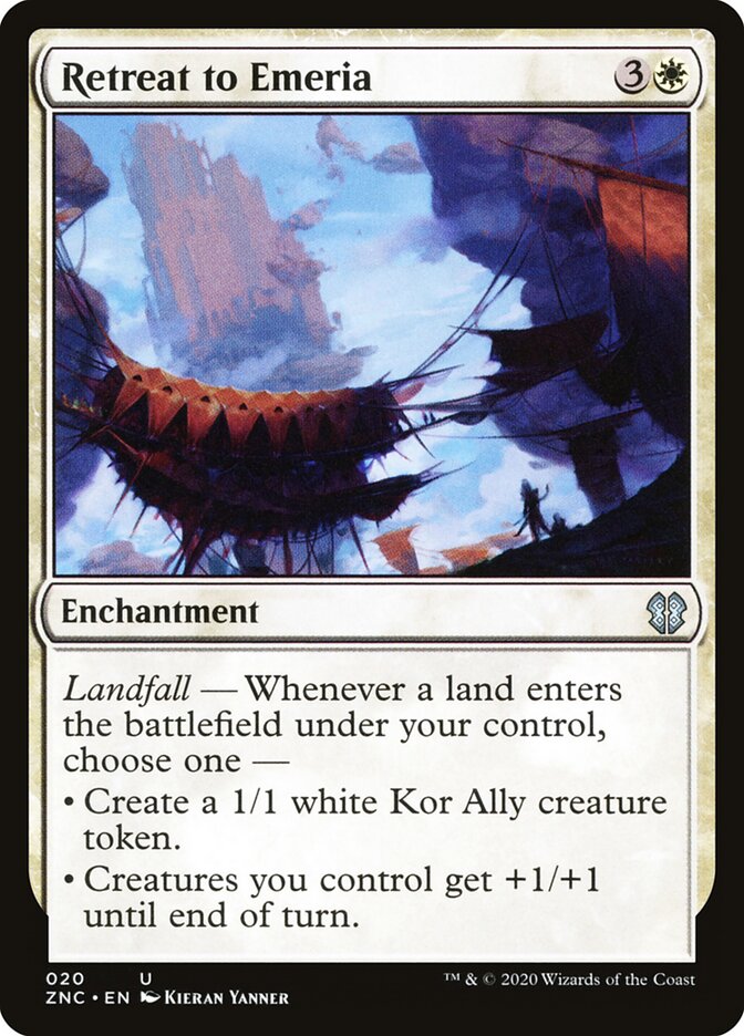 Retreat to Emeria, Zendikar Rising Commander · 020