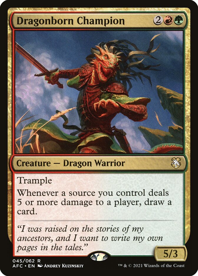 Dragonborn Champion, Forgotten Realms Commander · 045/062