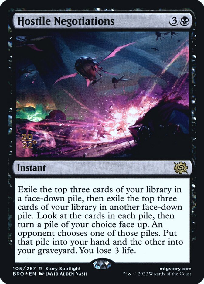 Hostile Negotiations, The Brothers' War Promos · 105/287