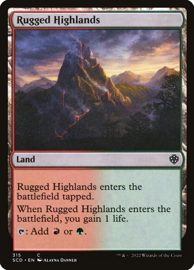 Rugged Highlands, Starter Commander Decks · 315