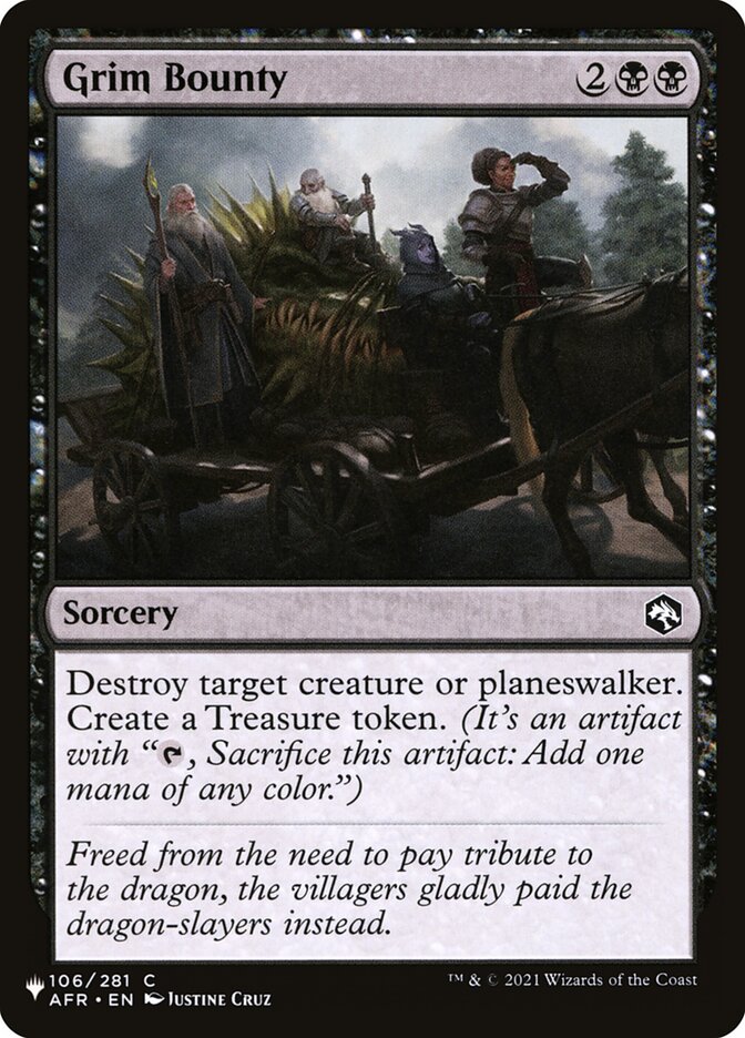 Grim Bounty, The List · afr-106