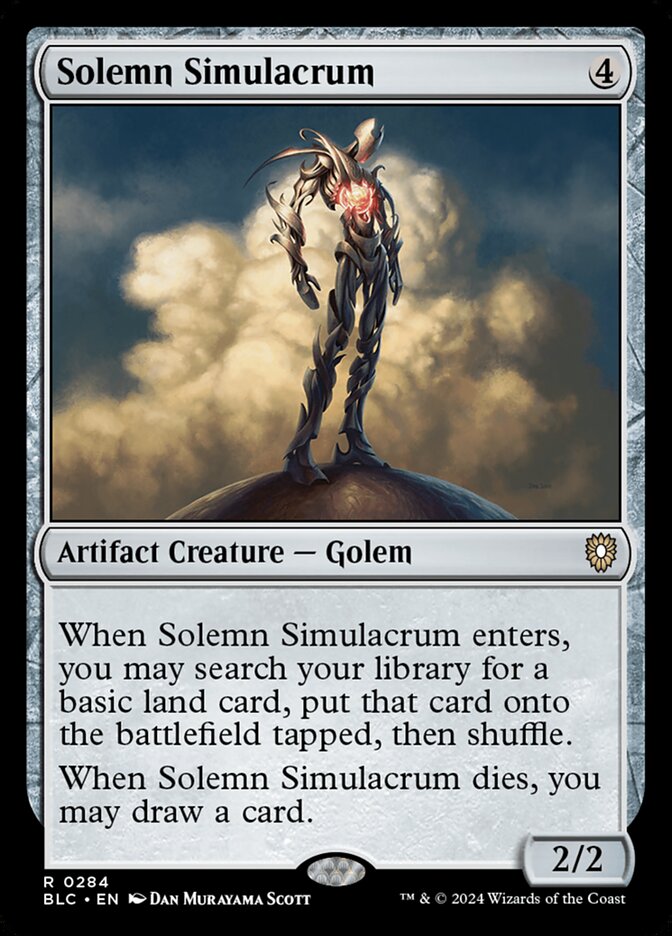 Solemn Simulacrum, Bloomburrow Commander · 0284