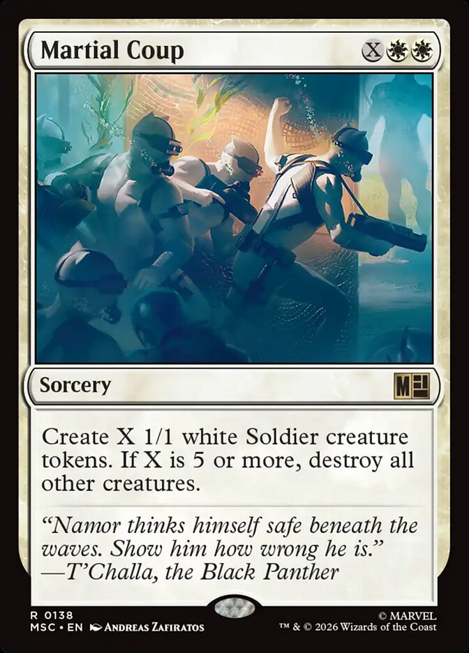 Martial Coup, Marvel Super Heroes Commander · 0138