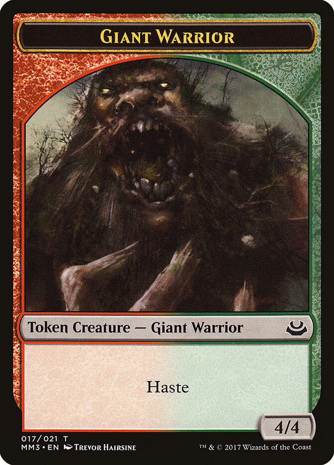 Giant Warrior, Modern Masters 2017 Tokens · 017