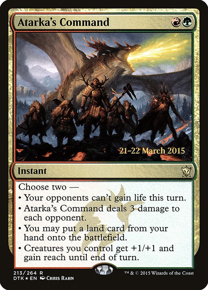 Atarka's Command, Dragons of Tarkir Promos · 213/264