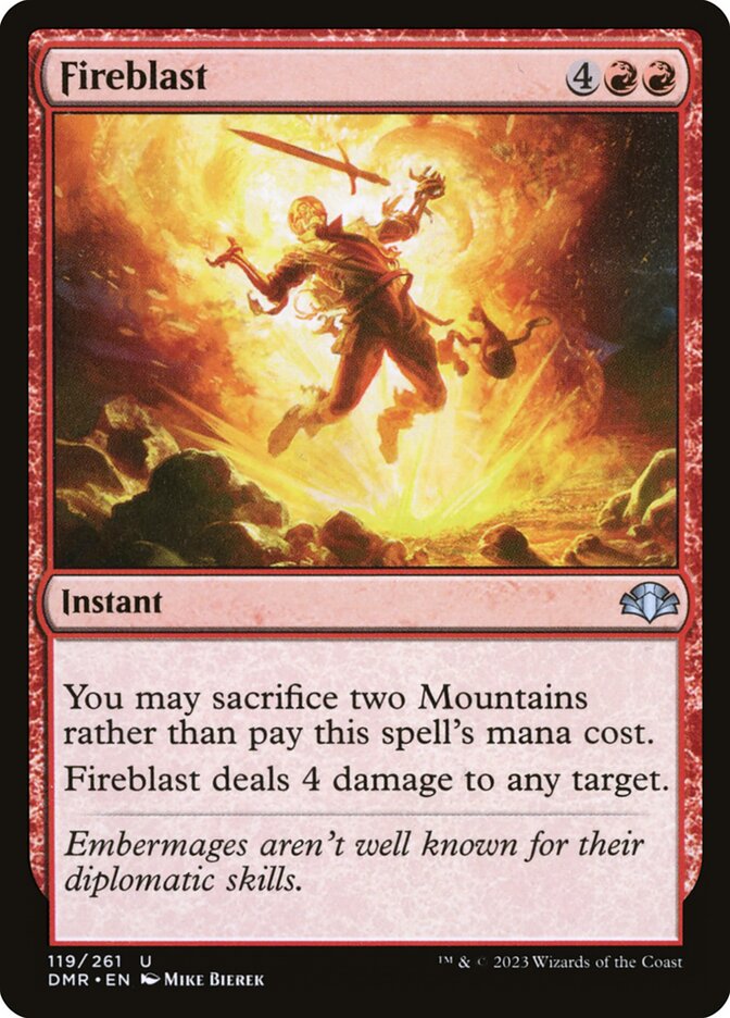 Fireblast, Dominaria Remastered · 119/261