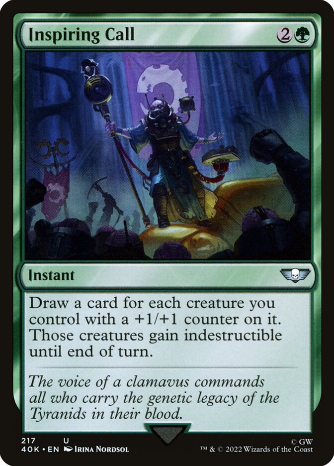 Inspiring Call, Warhammer 40,000 Commander · 217/617