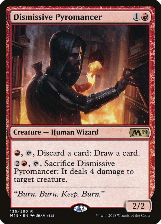 Dismissive Pyromancer, Core Set 2019 · 136/280