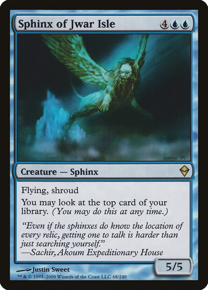 Sphinx of Jwar Isle, Zendikar · 68/249