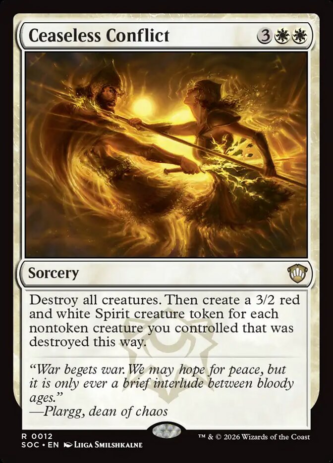 Ceaseless Conflict, Secrets of Strixhaven Commander · 0012
