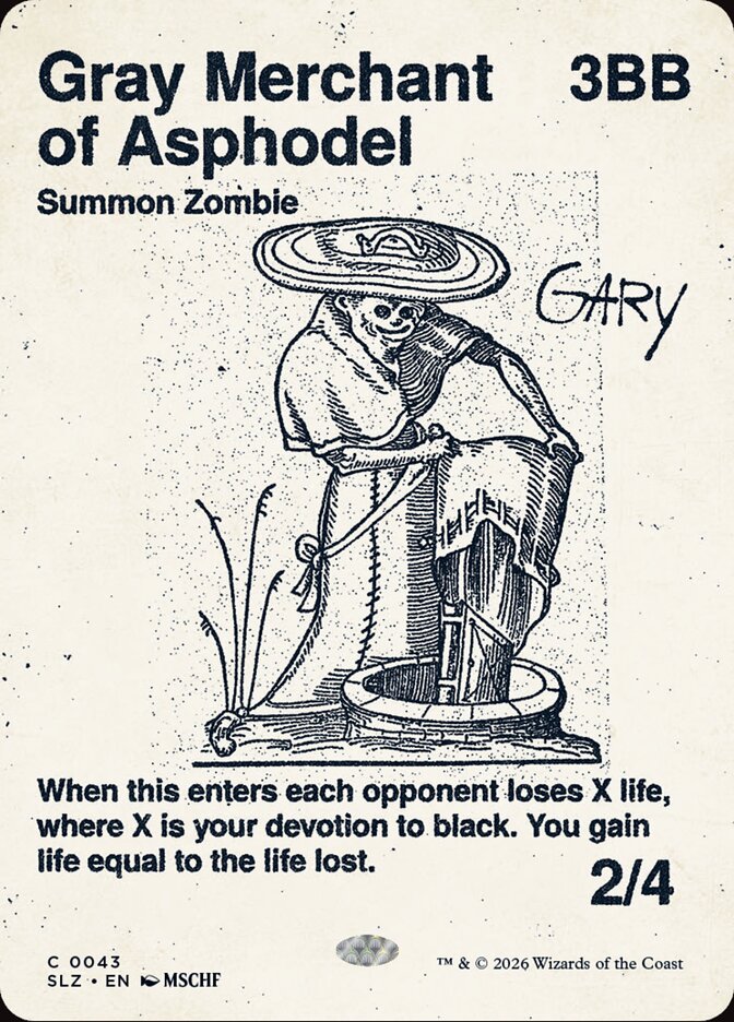 Gray Merchant of Asphodel, The Zeta Set · 0043