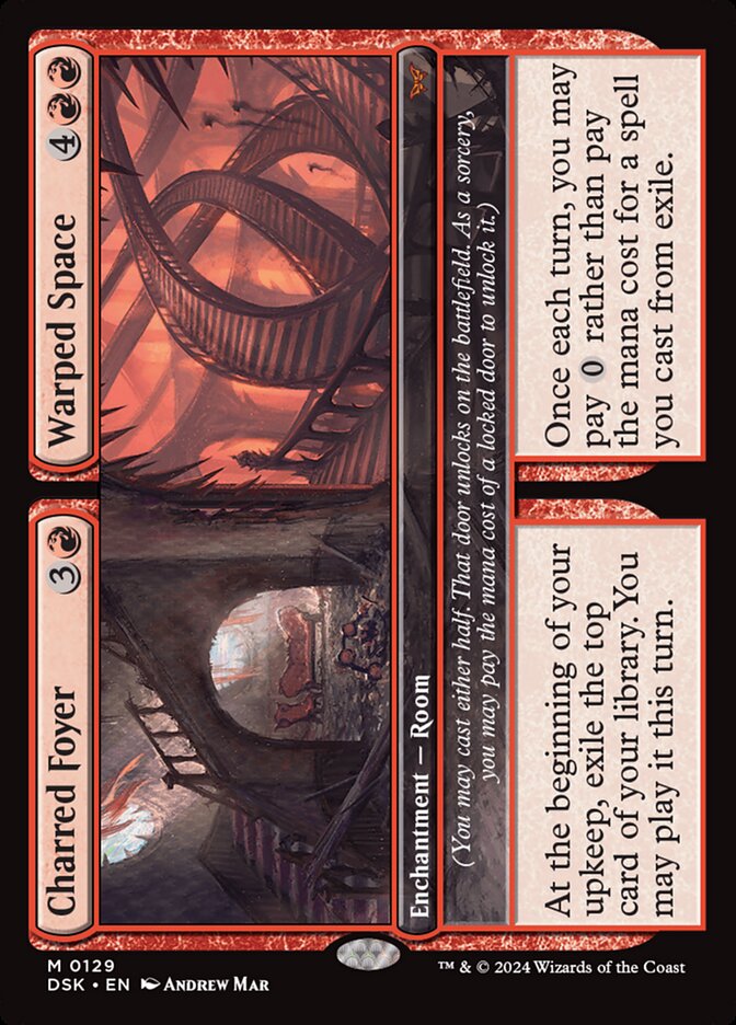 Charred Foyer // Warped Space, Duskmourn: House of Horror · 0129