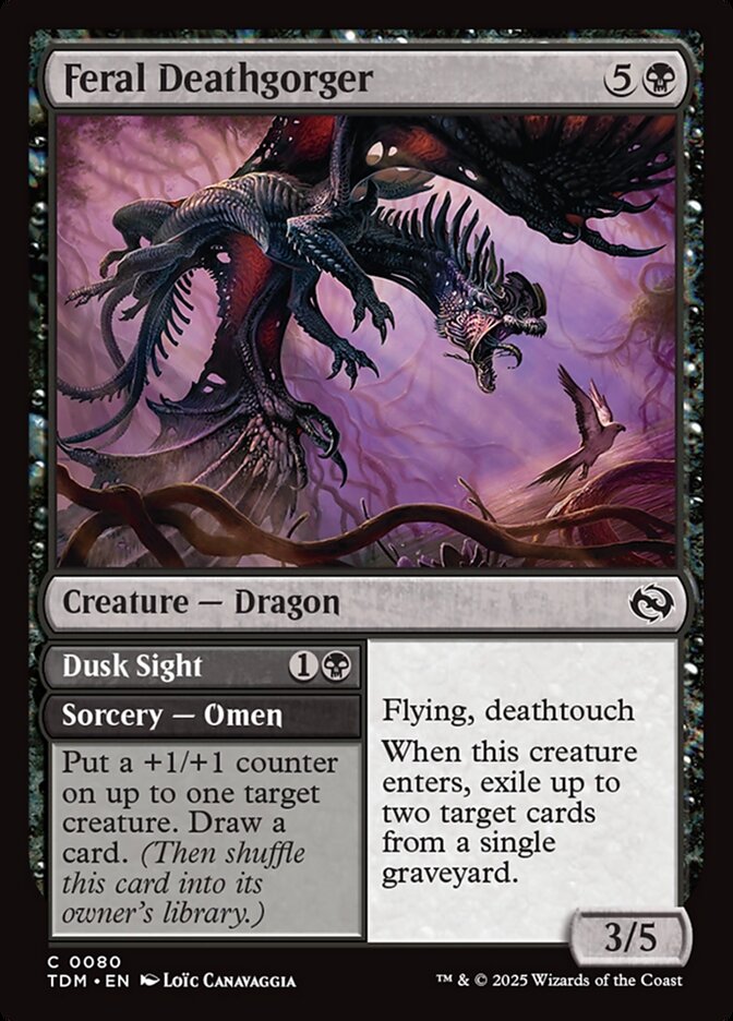 Feral Deathgorger // Dusk Sight, Tarkir: Dragonstorm · 0080