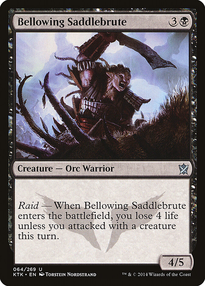 Bellowing Saddlebrute, Khans of Tarkir · 064/269