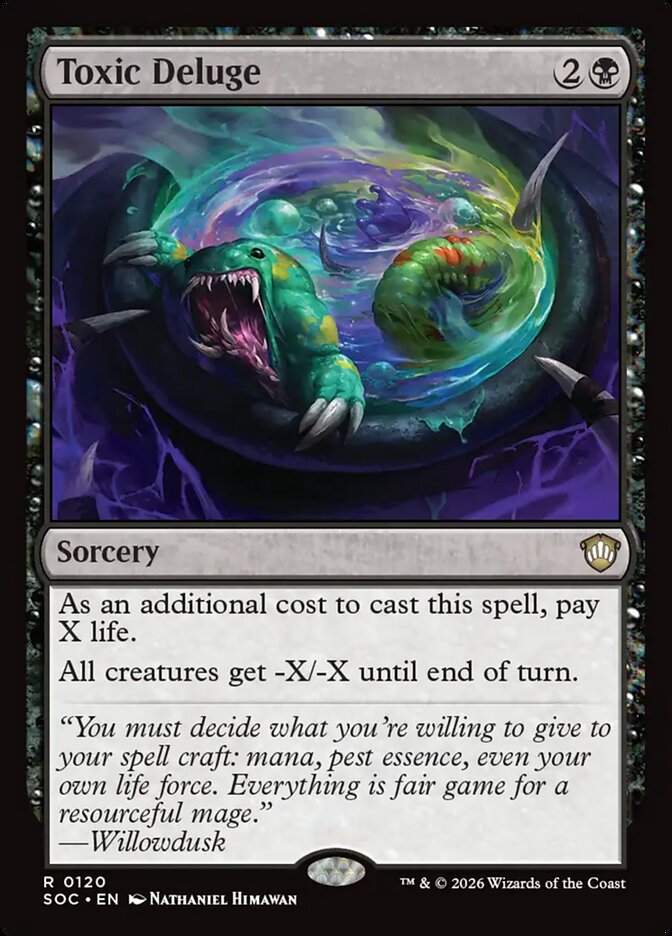 Toxic Deluge, Secrets of Strixhaven Commander · 0120