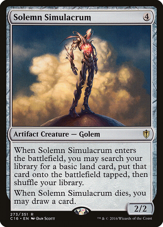 Solemn Simulacrum, Commander 2016 · 273/351
