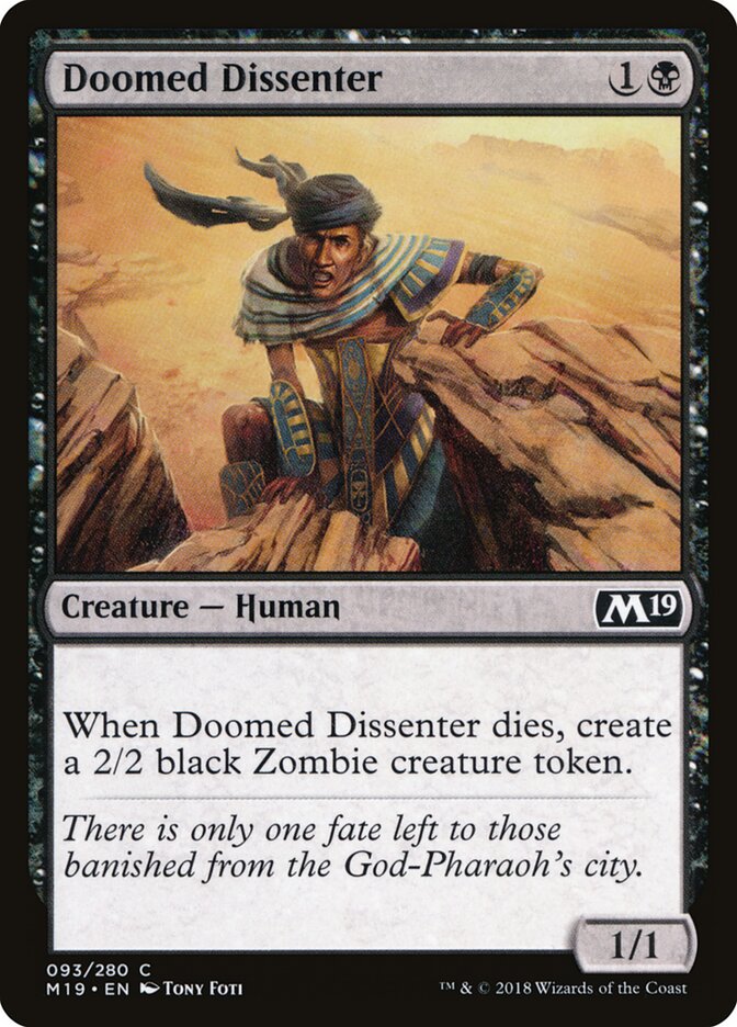 Doomed Dissenter, Core Set 2019 · 093/280