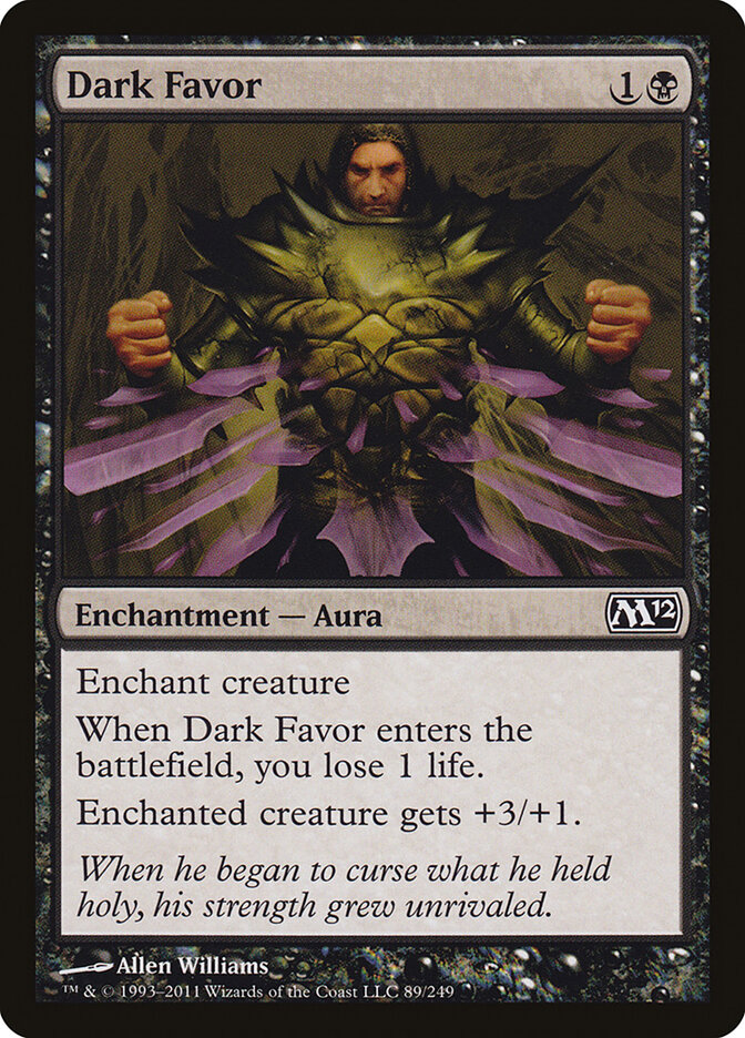Dark Favor, Magic 2012 · 89/249