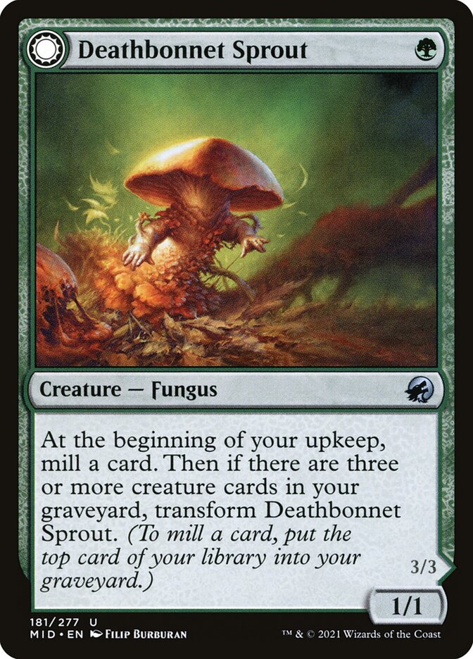 Deathbonnet Sprout // Deathbonnet Hulk, Innistrad: Midnight Hunt · 181/277