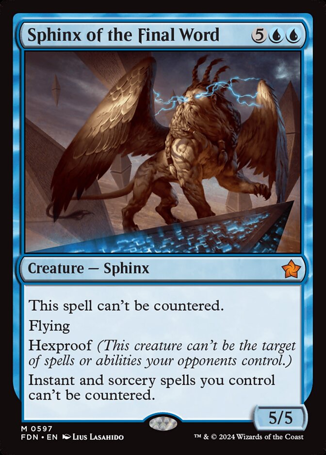 Sphinx of the Final Word, Foundations · 0597
