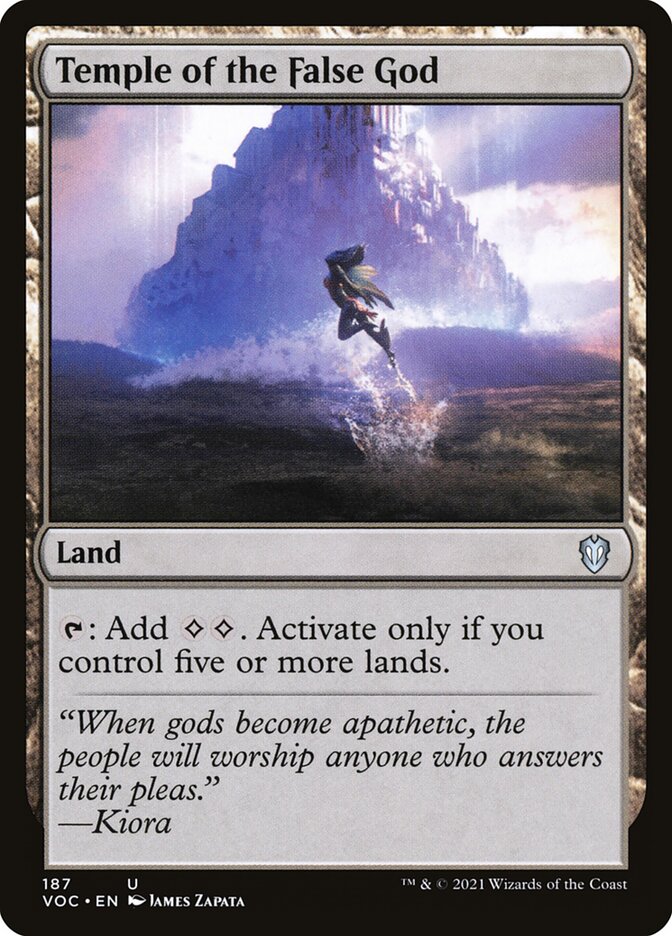 Temple of the False God, Crimson Vow Commander · 187