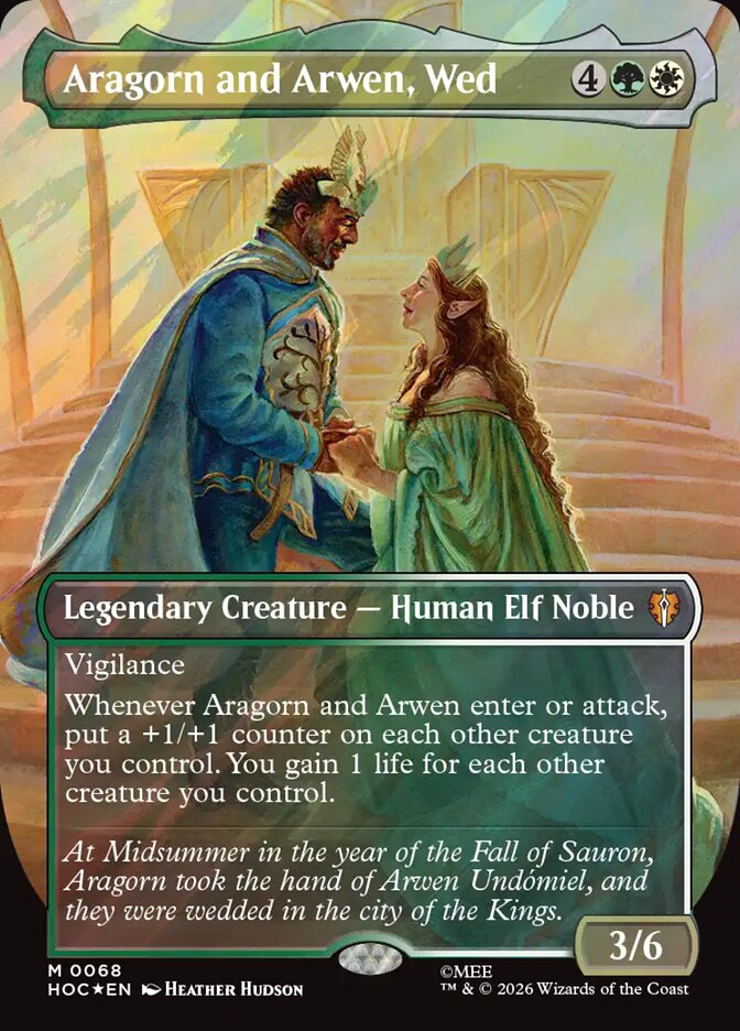 Aragorn and Arwen, Wed, The Hobbit Eternal · 0068
