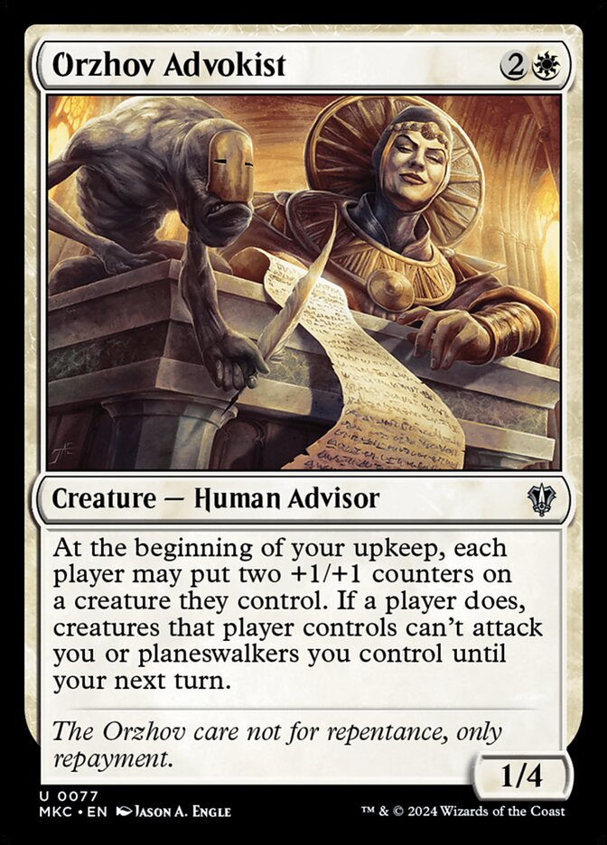 Orzhov Advokist, Murders at Karlov Manor Commander · 0077
