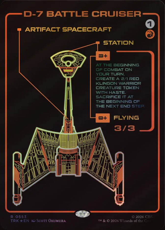 D-7 Battle Cruiser, Star Trek · 0553
