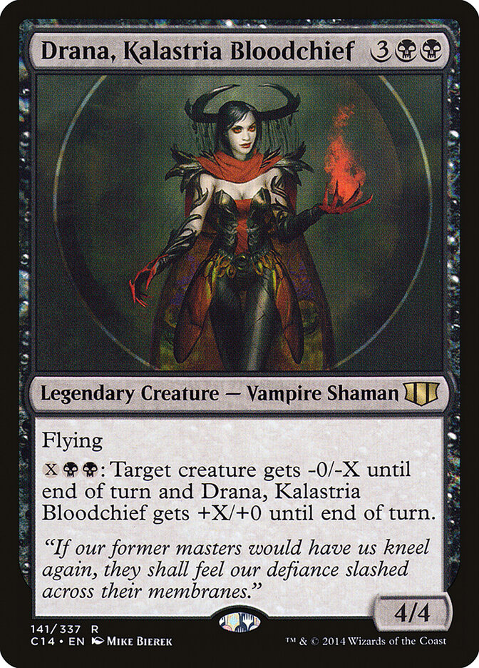 Drana, Kalastria Bloodchief, Commander 2014 · 141/337