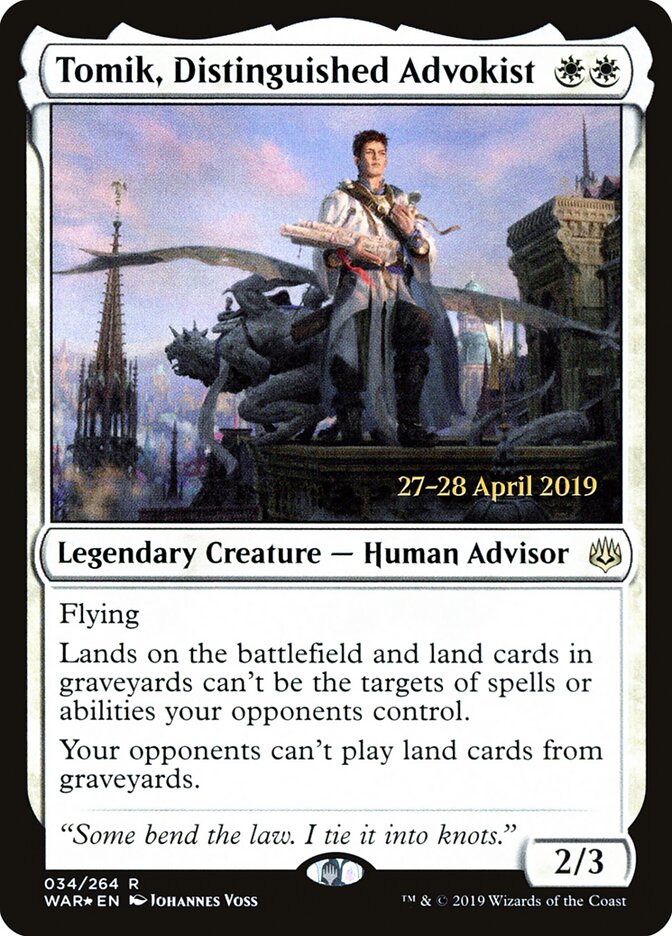 Tomik, Distinguished Advokist, War of the Spark Promos · 034/264