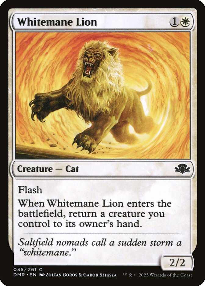 Whitemane Lion, Dominaria Remastered · 035/261