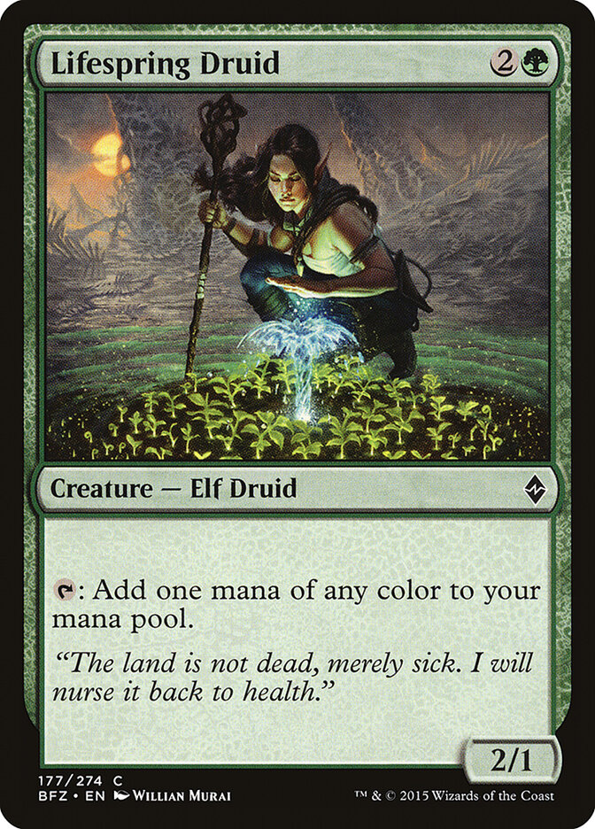 Lifespring Druid, Battle for Zendikar · 177/274