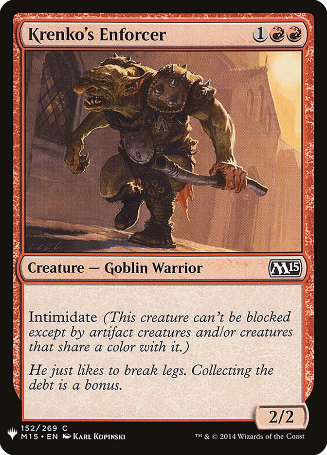 Krenko's Enforcer, The List · m15-152