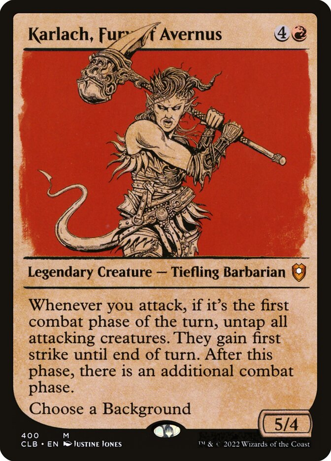 Karlach, Fury of Avernus, Commander Legends: Battle for Baldur's Gate · 400