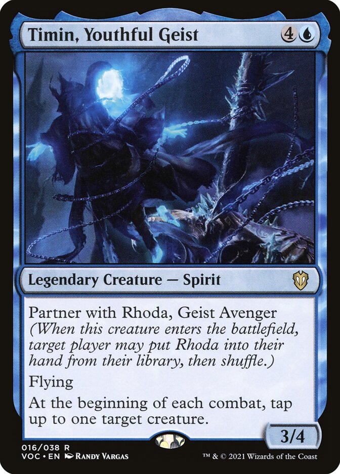 Timin, Youthful Geist, Crimson Vow Commander · 016/038