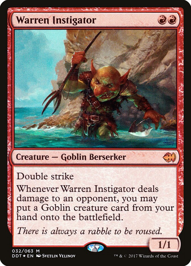Warren Instigator, Duel Decks: Merfolk vs. Goblins · 032/063