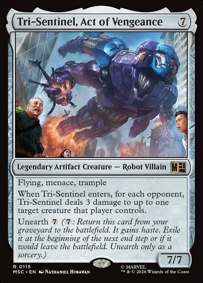 Tri-Sentinel, Act of Vengeance, Marvel Super Heroes Commander · 0115
