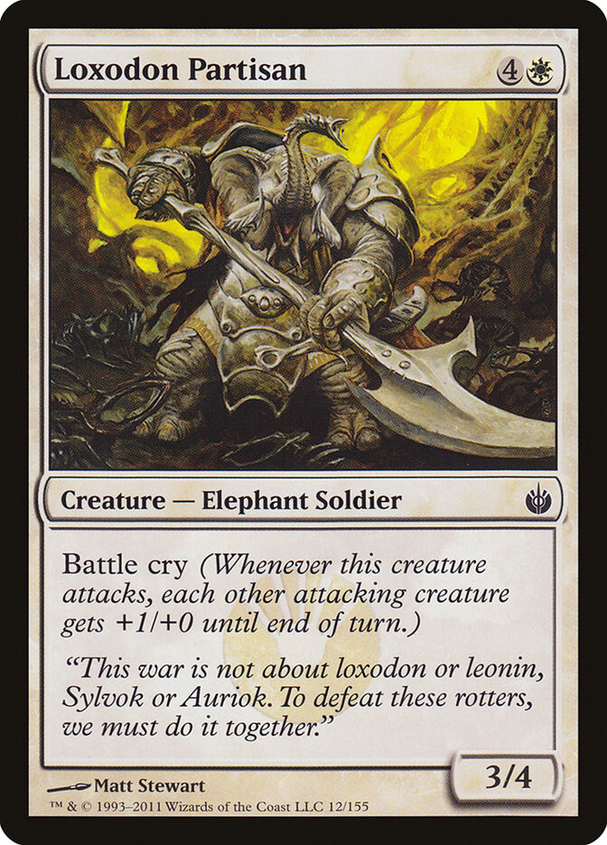 Loxodon Partisan, Mirrodin Besieged · 12/155