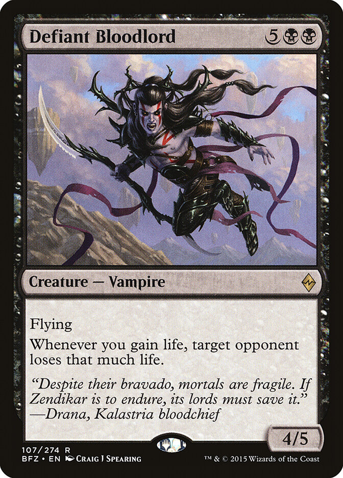 Defiant Bloodlord, Battle for Zendikar · 107/274
