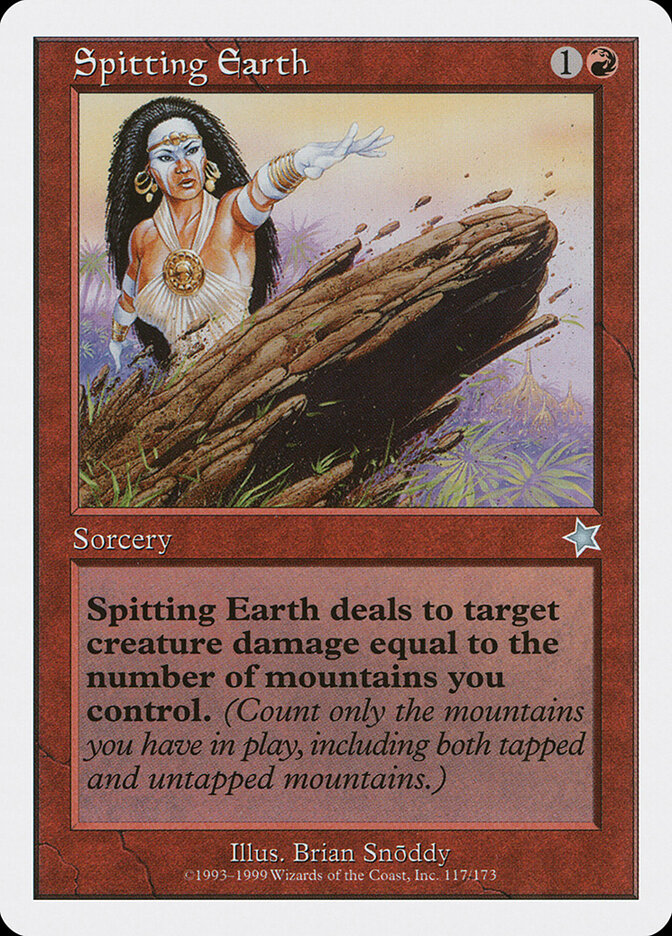 Spitting Earth, Starter 1999 · 117/173