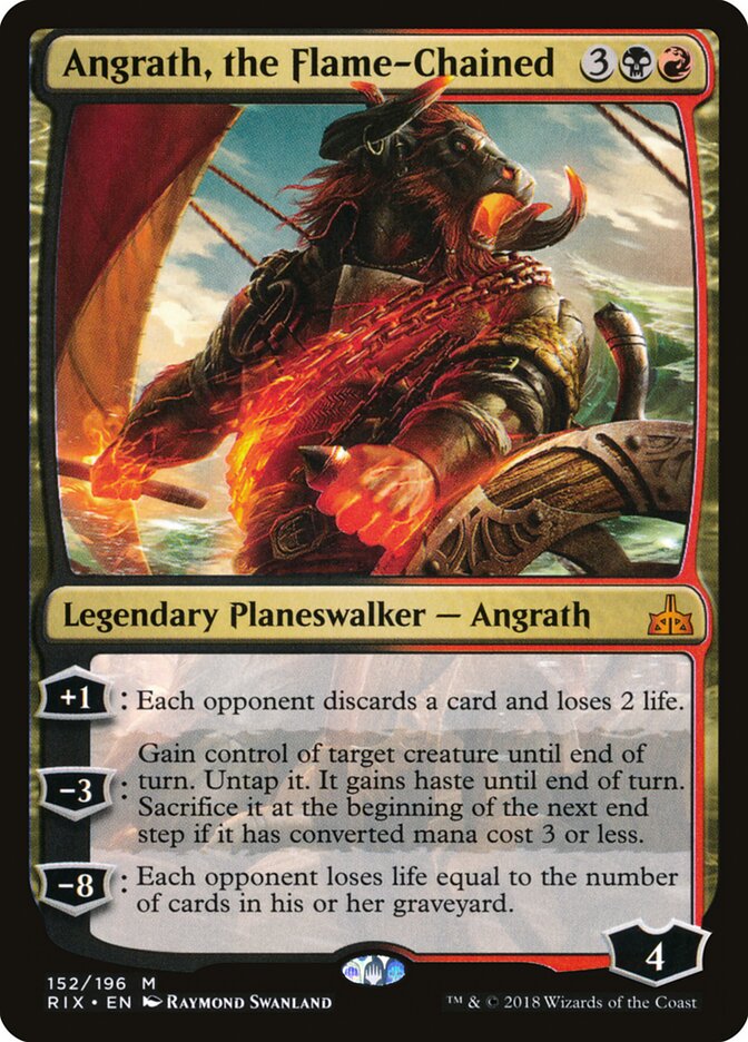 Angrath, the Flame-Chained, Rivals of Ixalan · 152/196