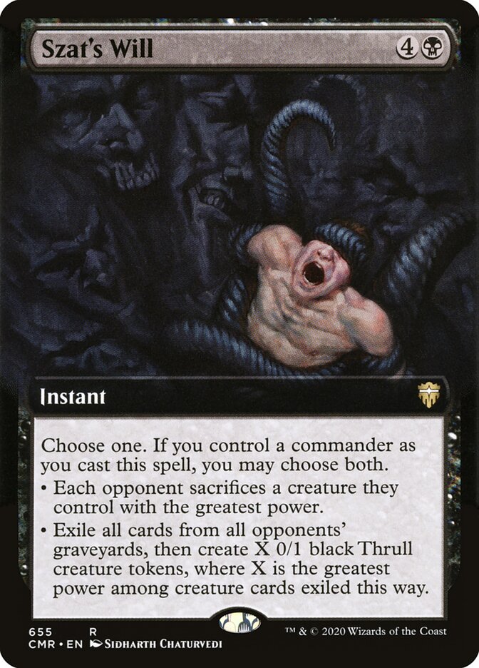 Szat's Will, Commander Legends · 655