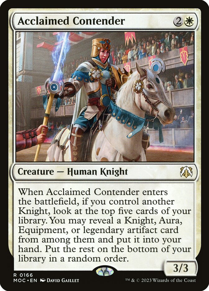 Acclaimed Contender, March of the Machine Commander · 0166