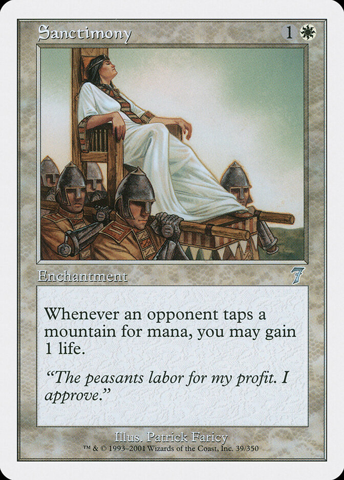 Sanctimony, Seventh Edition · 39/350