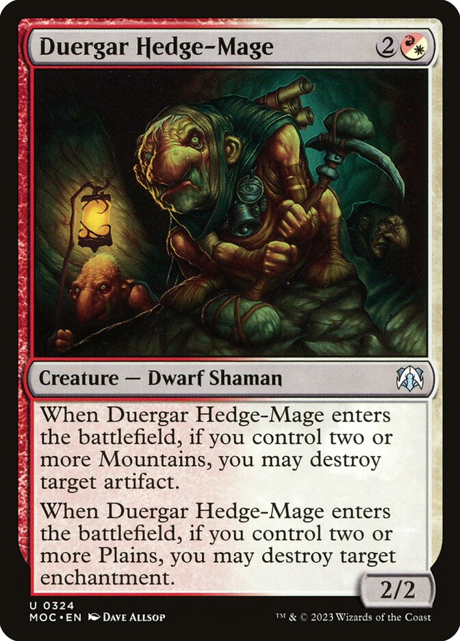 Duergar Hedge-Mage, March of the Machine Commander · 0324