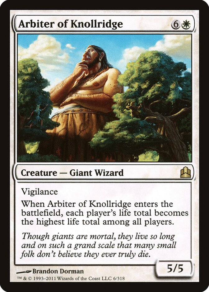 Arbiter of Knollridge, Commander 2011 · 6/318