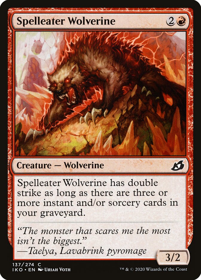 Spelleater Wolverine, Ikoria: Lair of Behemoths · 137/274
