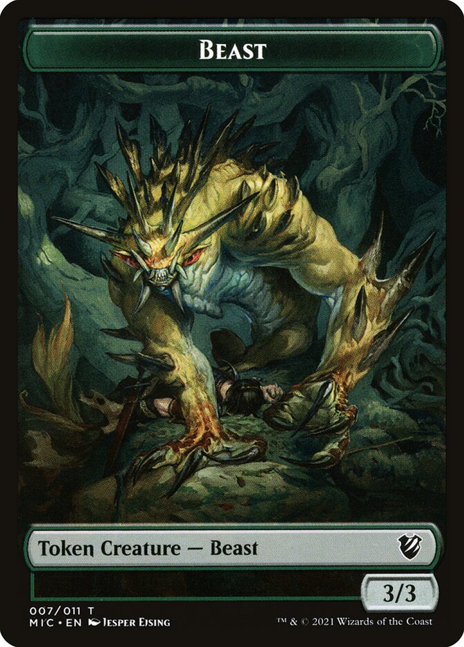 Beast, Midnight Hunt Commander Tokens · 007