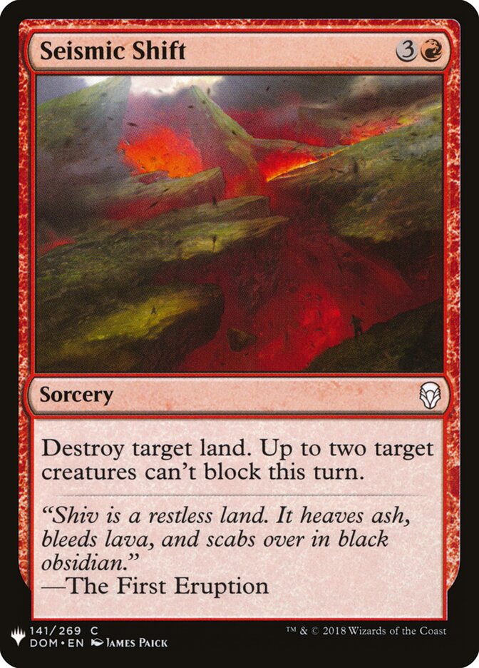 Seismic Shift, The List · dom-141